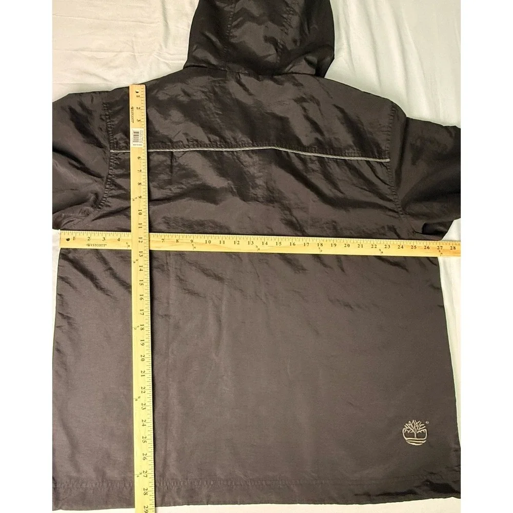Vintage Timberland Weather Gear Wind Breaker Nylon Drawstring Pullover Quarter